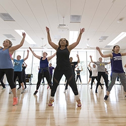 exercise class at sfsu