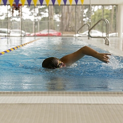 Swimmer in mashouf wellness center